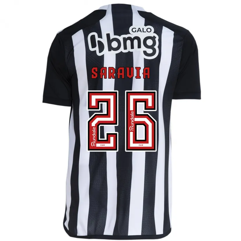 Danxen Heren Renzo Saravia #26 Wit Zwart Thuisshirt Thuistenue 2024/25 T-Shirt