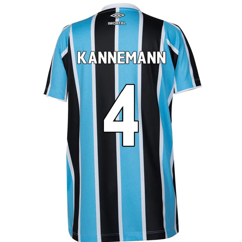 Danxen Heren Walter Kannemann #4 Blauw Zwart Wit Thuisshirt Thuistenue 2024/25 T-Shirt