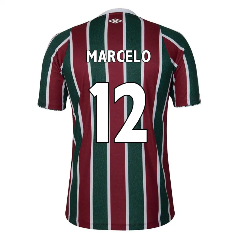 Danxen Heren Marcelo #12 Groen Kastanjebruin Wit Thuisshirt Thuistenue 2024/25 T-Shirt