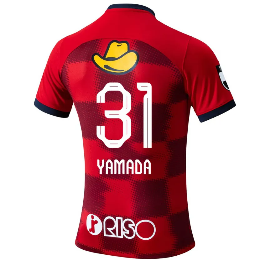 Danxen Heren Taiki Yamada #31 Rood Blauw Wit Thuisshirt Thuistenue 2024/25 T-Shirt