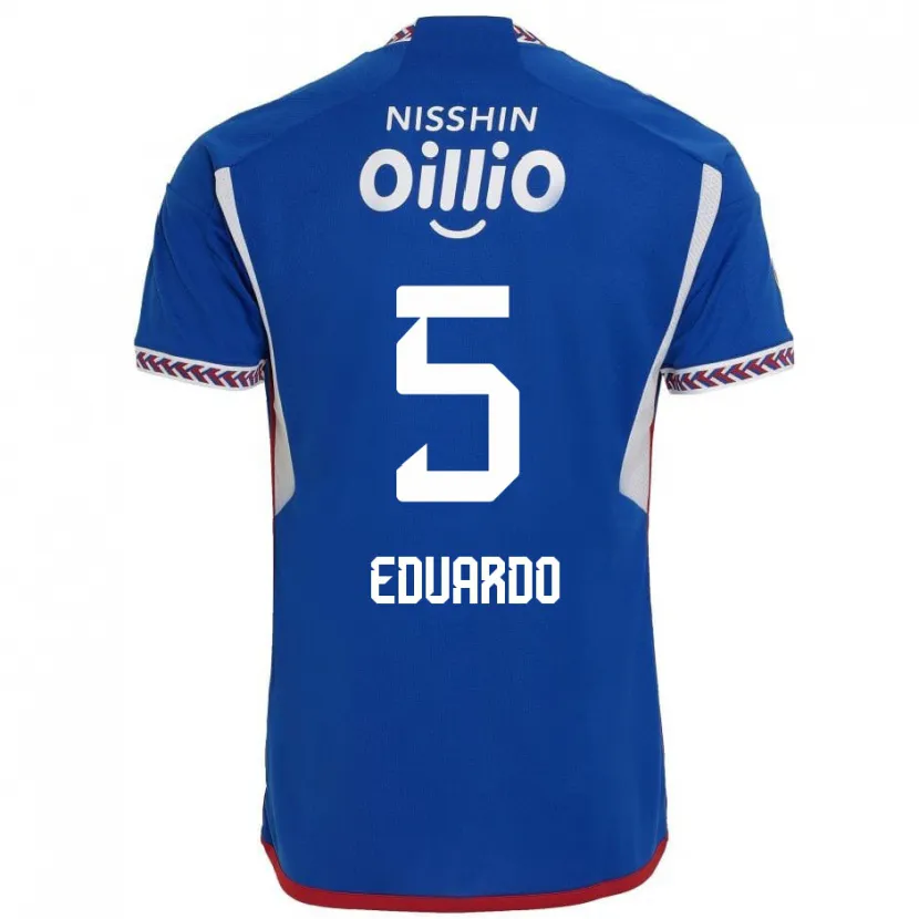 Danxen Heren Eduardo #5 Blauw Wit Rood Thuisshirt Thuistenue 2024/25 T-Shirt