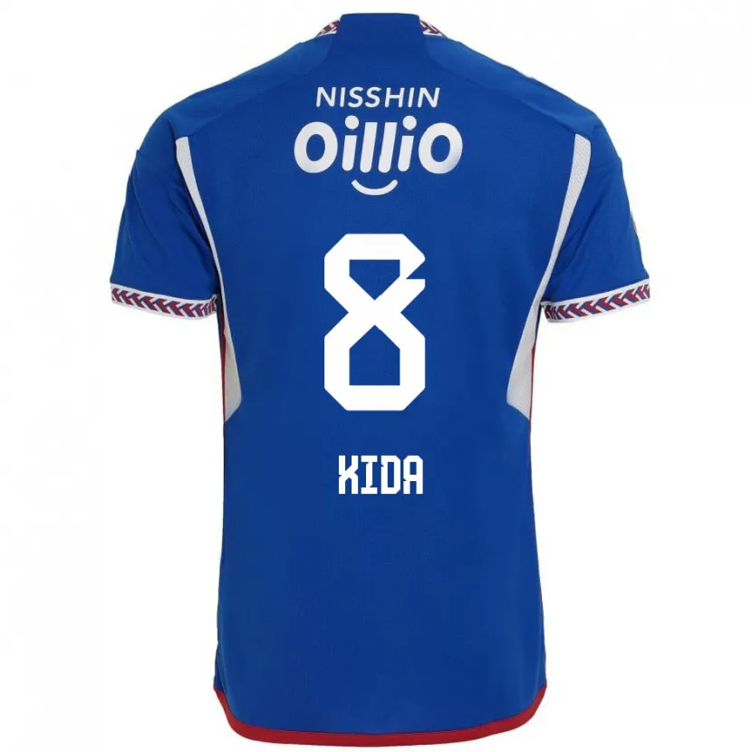 Danxen Heren Takuya Kida #8 Blauw Wit Rood Thuisshirt Thuistenue 2024/25 T-Shirt