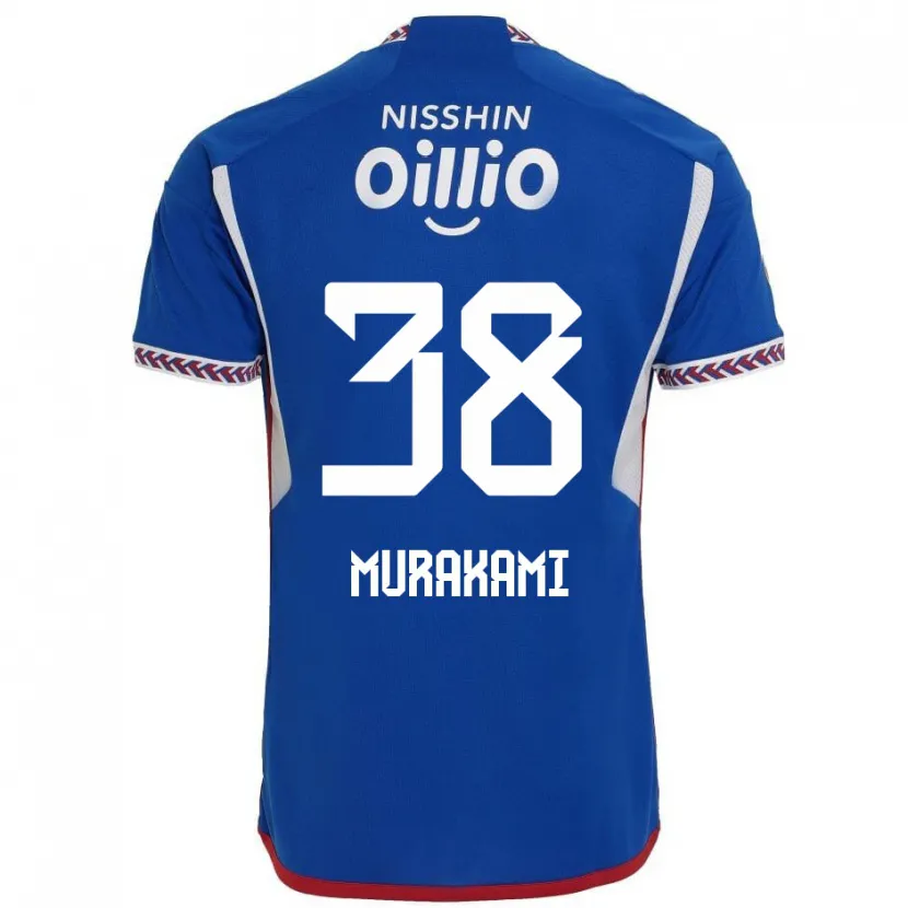 Danxen Heren Yuhi Murakami #38 Blauw Wit Rood Thuisshirt Thuistenue 2024/25 T-Shirt