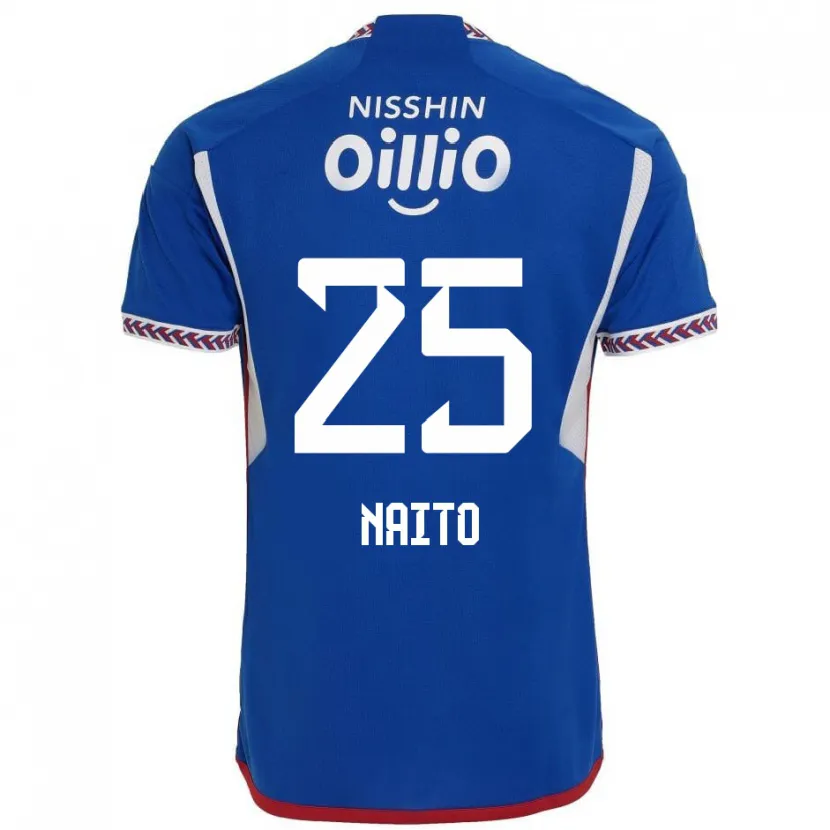 Danxen Heren Kiyomu Naito #25 Blauw Wit Rood Thuisshirt Thuistenue 2024/25 T-Shirt