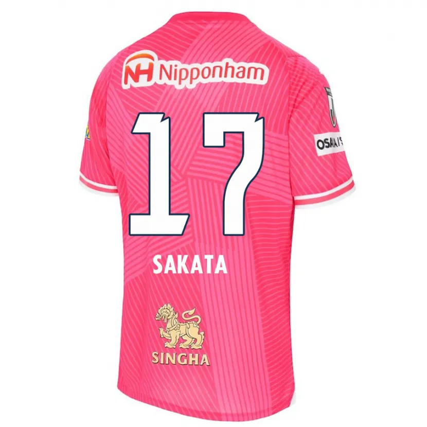 Danxen Heren Reiya Sakata #17 Roze Wit Thuisshirt Thuistenue 2024/25 T-Shirt