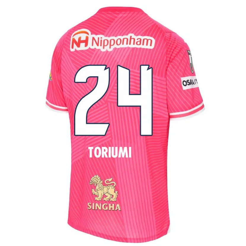 Danxen Heren Koji Toriumi #24 Roze Wit Thuisshirt Thuistenue 2024/25 T-Shirt