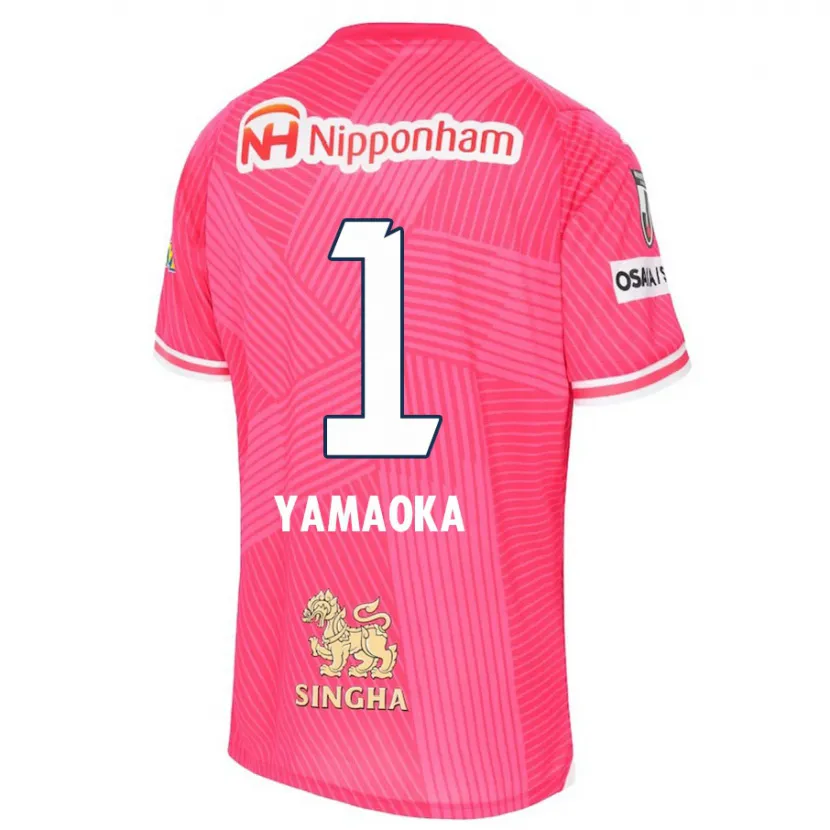 Danxen Heren Kumpei Yamaoka #1 Roze Wit Thuisshirt Thuistenue 2024/25 T-Shirt