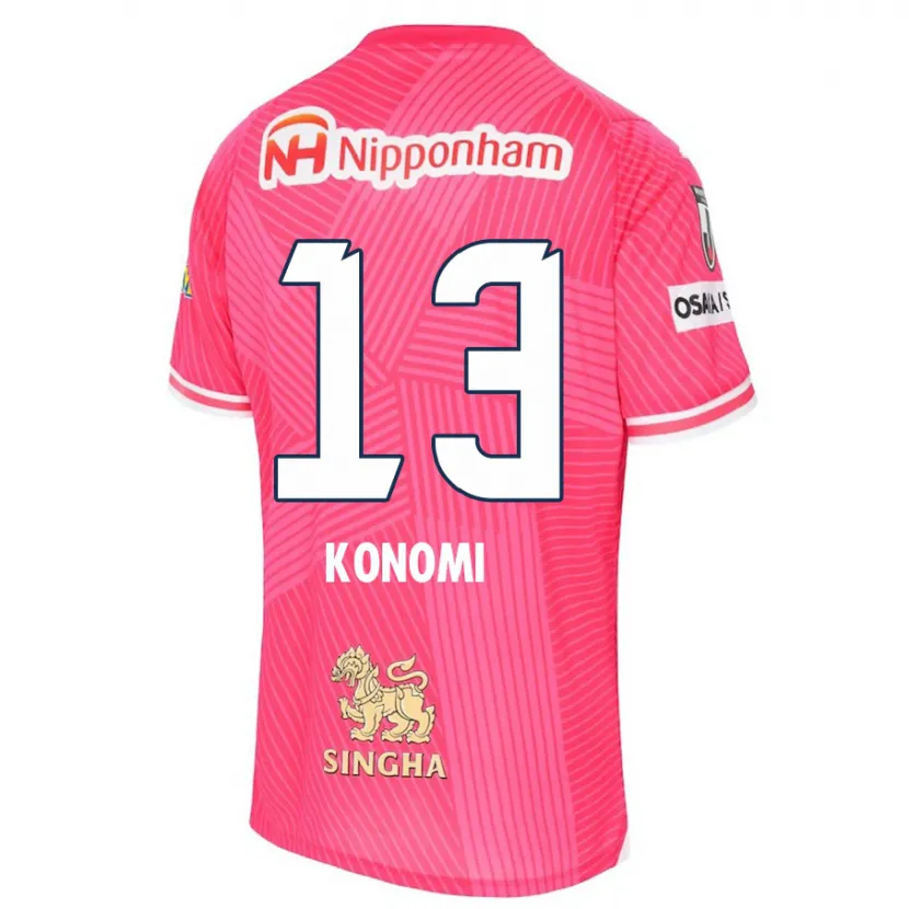 Danxen Heren Kaito Konomi #13 Roze Wit Thuisshirt Thuistenue 2024/25 T-Shirt