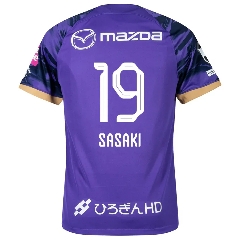 Danxen Heren Sho Sasaki #19 Paars Wit Thuisshirt Thuistenue 2024/25 T-Shirt