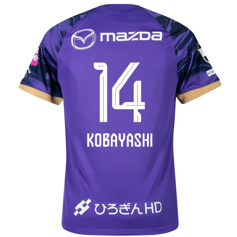 Danxen Heren Shimon Kobayashi #14 Paars Wit Thuisshirt Thuistenue 2024/25 T-Shirt