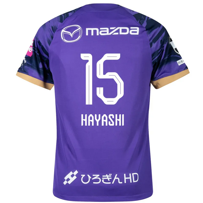 Danxen Heren Shunta Hayashi #15 Paars Wit Thuisshirt Thuistenue 2024/25 T-Shirt