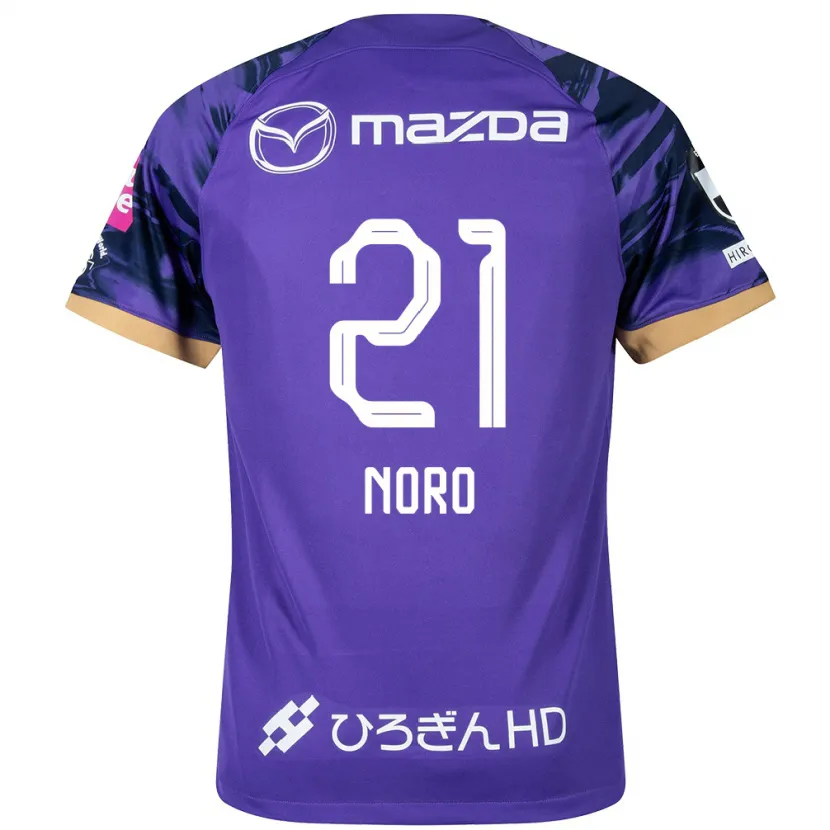 Danxen Heren Kaito Noro #21 Paars Wit Thuisshirt Thuistenue 2024/25 T-Shirt