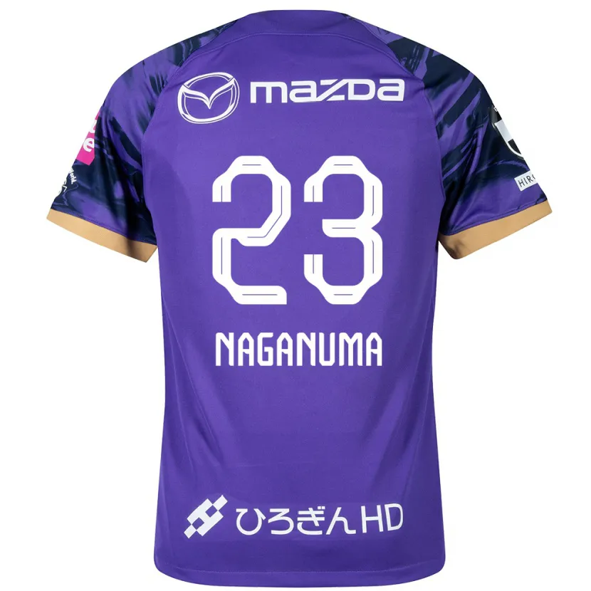 Danxen Heren Seimei Naganuma #23 Paars Wit Thuisshirt Thuistenue 2024/25 T-Shirt