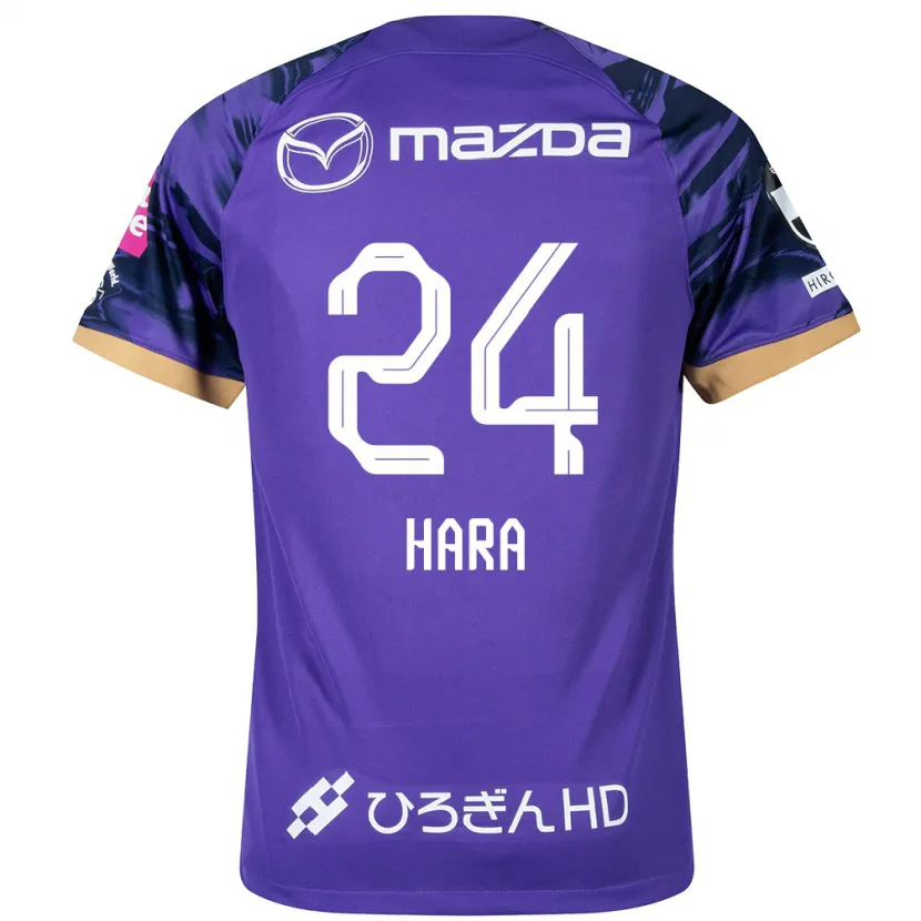 Danxen Heren Minato Hara #24 Paars Wit Thuisshirt Thuistenue 2024/25 T-Shirt