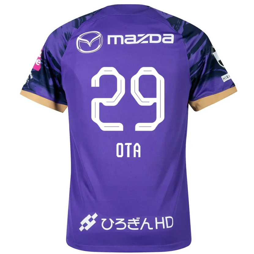 Danxen Heren Hiroto Ota #29 Paars Wit Thuisshirt Thuistenue 2024/25 T-Shirt