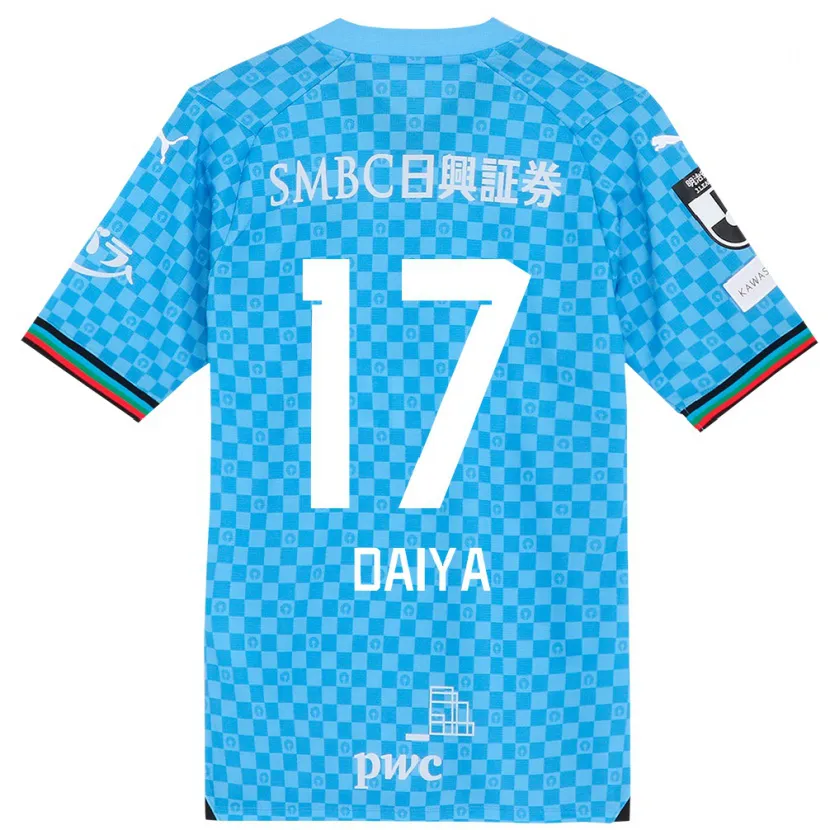 Danxen Heren Daiya Tono #17 Azuur Blauw Thuisshirt Thuistenue 2024/25 T-Shirt