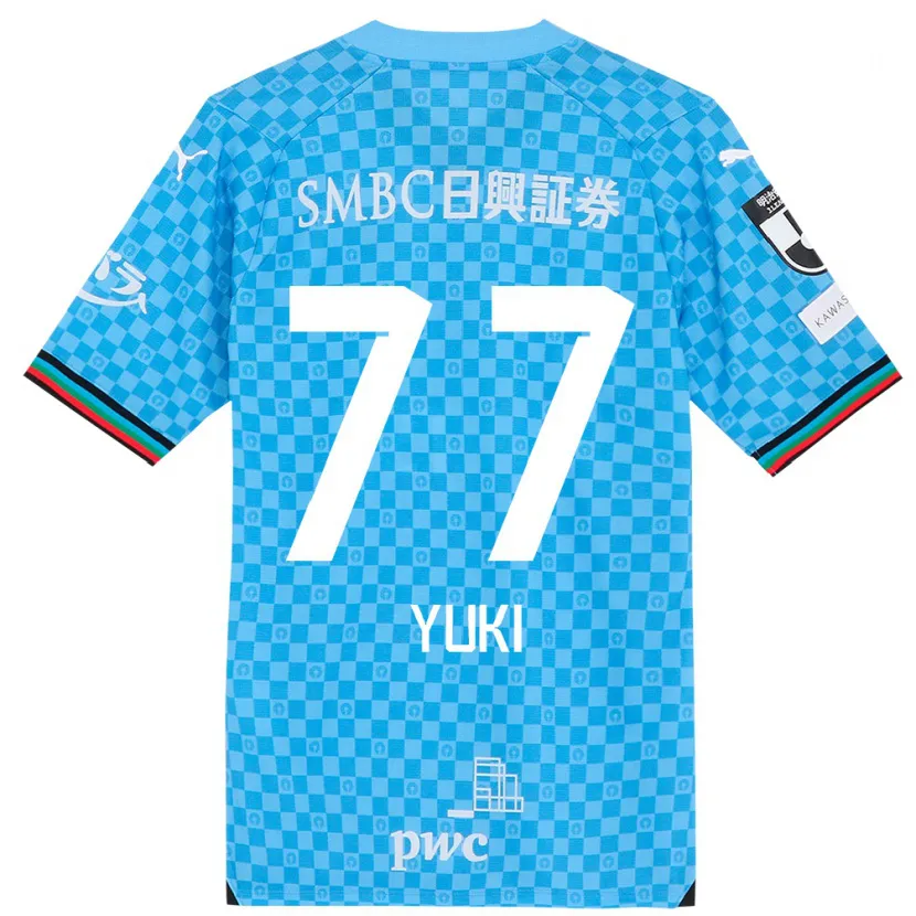 Danxen Heren Yuki Yamamoto #77 Azuur Blauw Thuisshirt Thuistenue 2024/25 T-Shirt