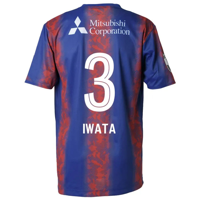 Danxen Heren Yuki Iwata #3 Blauw Rood Thuisshirt Thuistenue 2024/25 T-Shirt