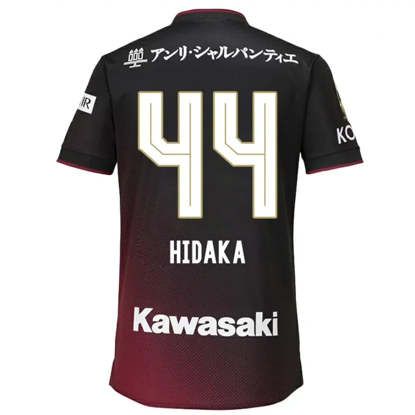 Danxen Heren Mitsuki Hidaka #44 Zwart Rood Thuisshirt Thuistenue 2024/25 T-Shirt