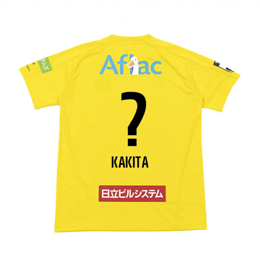 Danxen Heren Yuki Kakita #0 Geel Zwart Thuisshirt Thuistenue 2024/25 T-Shirt