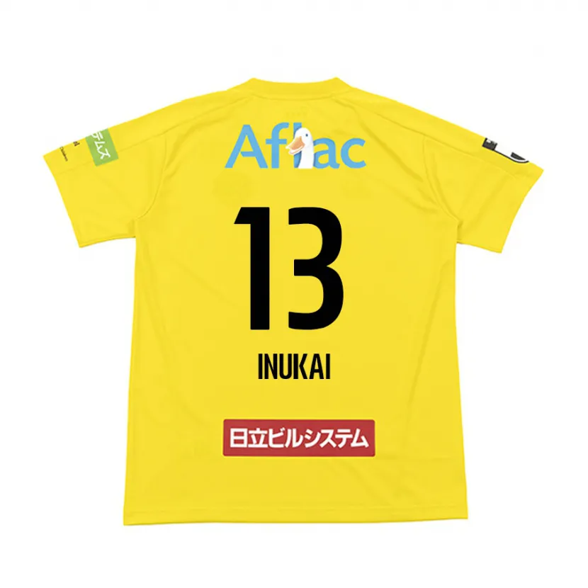 Danxen Heren Tomoya Inukai #13 Geel Zwart Thuisshirt Thuistenue 2024/25 T-Shirt