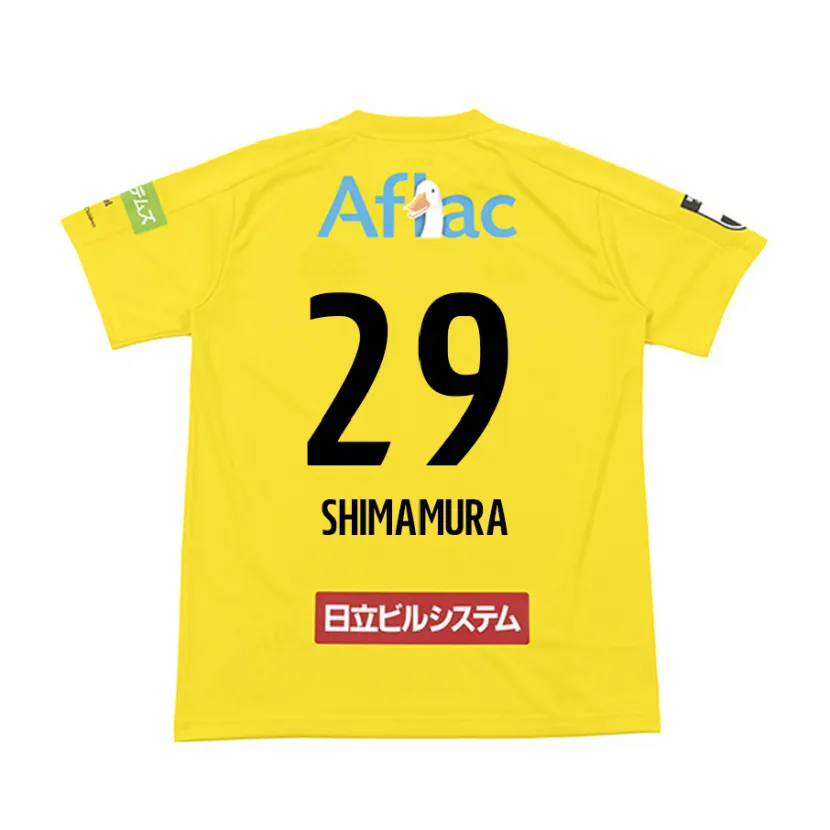 Danxen Heren Takuya Shimamura #29 Geel Zwart Thuisshirt Thuistenue 2024/25 T-Shirt