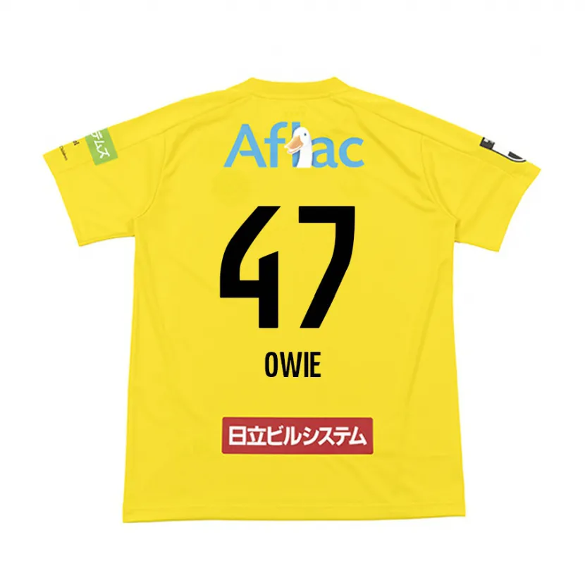 Danxen Heren William Owie #47 Geel Zwart Thuisshirt Thuistenue 2024/25 T-Shirt