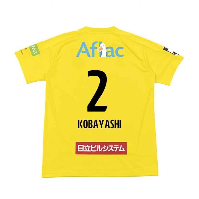 Danxen Heren Kensei Kobayashi #2 Geel Zwart Thuisshirt Thuistenue 2024/25 T-Shirt