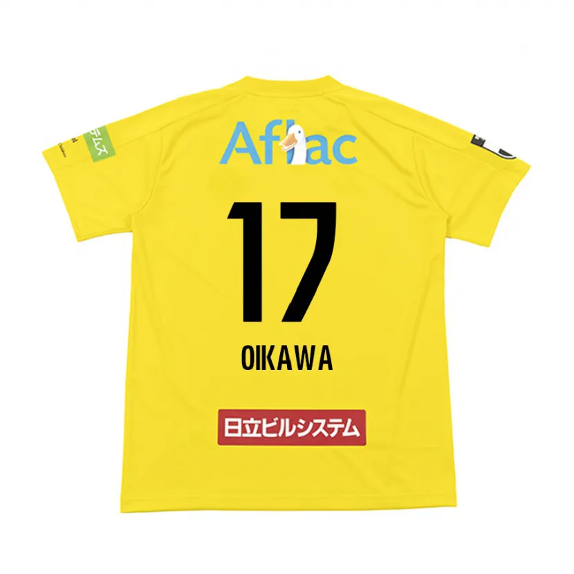 Danxen Heren Koki Oikawa #17 Geel Zwart Thuisshirt Thuistenue 2024/25 T-Shirt