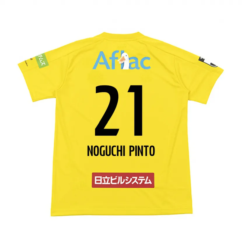 Danxen Heren Amato Noguchi Pinto #21 Geel Zwart Thuisshirt Thuistenue 2024/25 T-Shirt