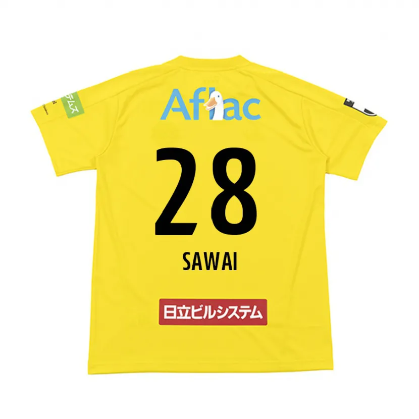 Danxen Heren Retsu Sawai #28 Geel Zwart Thuisshirt Thuistenue 2024/25 T-Shirt