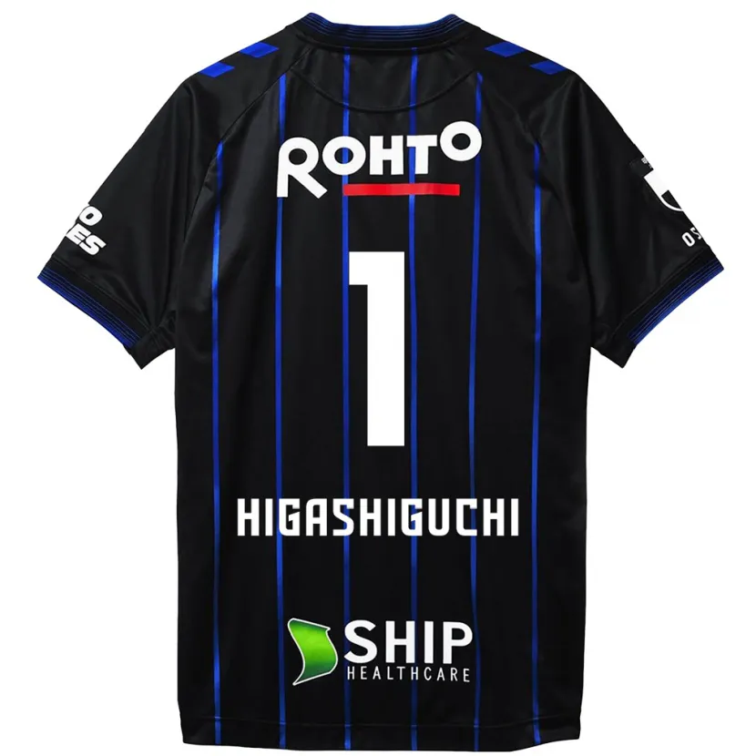 Danxen Heren Masaaki Higashiguchi #1 Zwart Blauw Thuisshirt Thuistenue 2024/25 T-Shirt