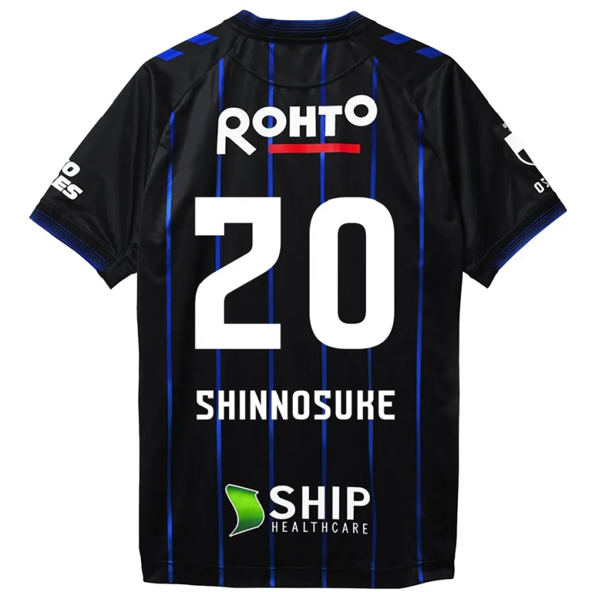 Danxen Heren Shinnosuke Nakatani #20 Zwart Blauw Thuisshirt Thuistenue 2024/25 T-Shirt