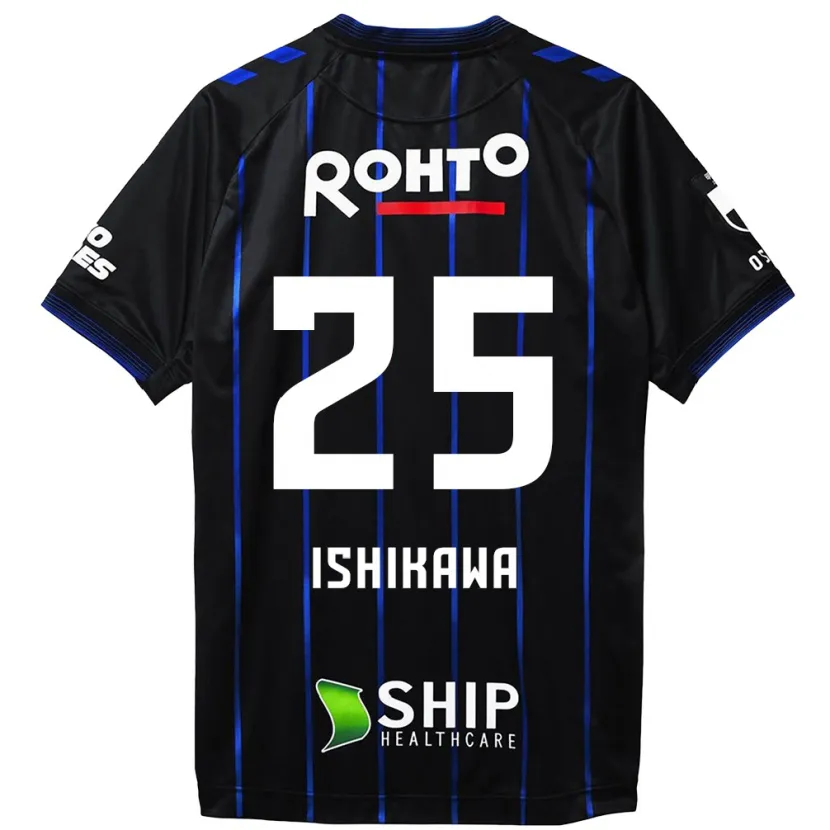 Danxen Heren Kei Ishikawa #25 Zwart Blauw Thuisshirt Thuistenue 2024/25 T-Shirt