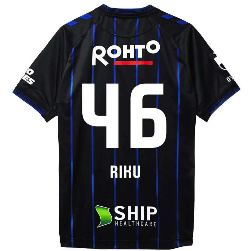 Danxen Heren Riku Matsuda #46 Zwart Blauw Thuisshirt Thuistenue 2024/25 T-Shirt