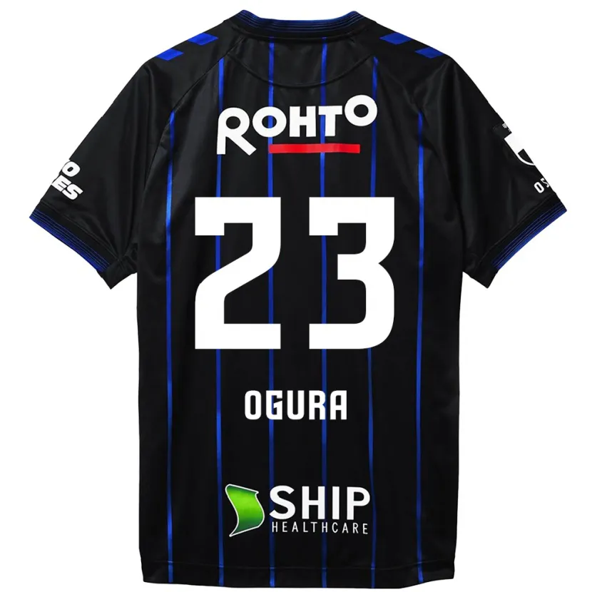 Danxen Heren Shimpei Ogura #23 Zwart Blauw Thuisshirt Thuistenue 2024/25 T-Shirt