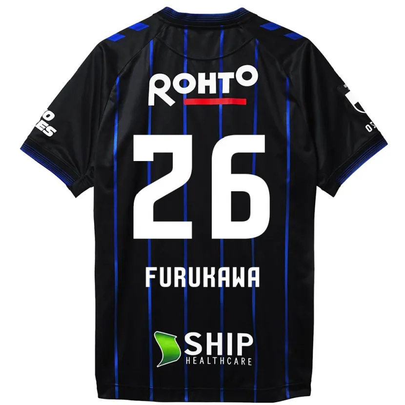 Danxen Heren Kanta Furukawa #26 Zwart Blauw Thuisshirt Thuistenue 2024/25 T-Shirt