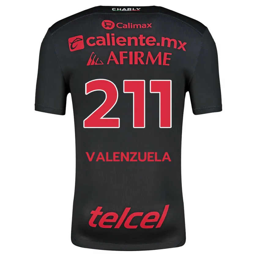 Danxen Heren Aldieri Valenzuela #211 Zwart Rood Thuisshirt Thuistenue 2024/25 T-Shirt