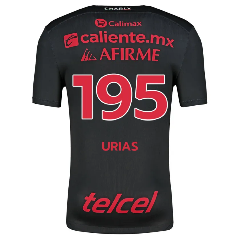 Danxen Heren Héctor Urías #195 Zwart Rood Thuisshirt Thuistenue 2024/25 T-Shirt