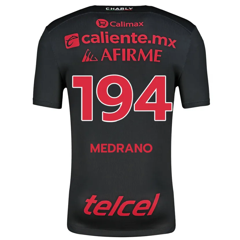 Danxen Heren Luis Medrano #194 Zwart Rood Thuisshirt Thuistenue 2024/25 T-Shirt