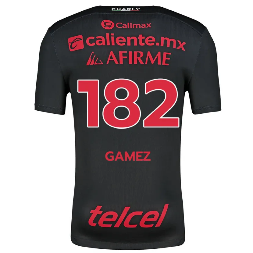 Danxen Heren Mark Gamez #182 Zwart Rood Thuisshirt Thuistenue 2024/25 T-Shirt