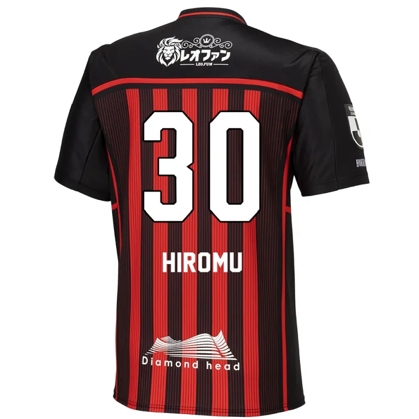 Danxen Heren Hiromu Tanaka #30 Rood Zwart Thuisshirt Thuistenue 2024/25 T-Shirt