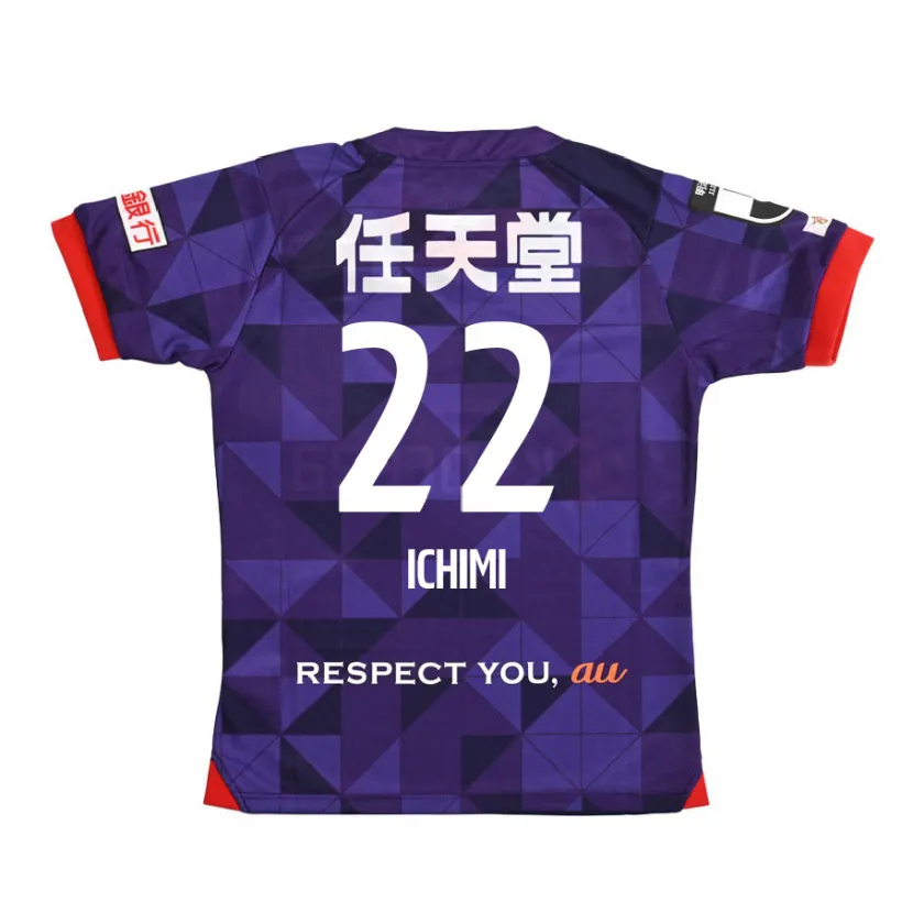 Danxen Heren Kazunari Ichimi #22 Paars Wit Thuisshirt Thuistenue 2024/25 T-Shirt