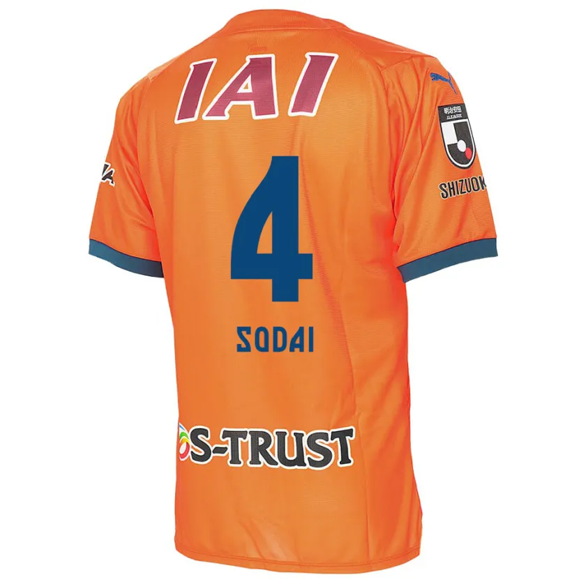 Danxen Heren Sodai Hasukawa #4 Oranje Blauw Thuisshirt Thuistenue 2024/25 T-Shirt