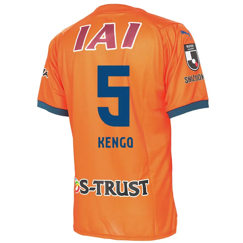 Danxen Heren Kengo Kitazume #5 Oranje Blauw Thuisshirt Thuistenue 2024/25 T-Shirt