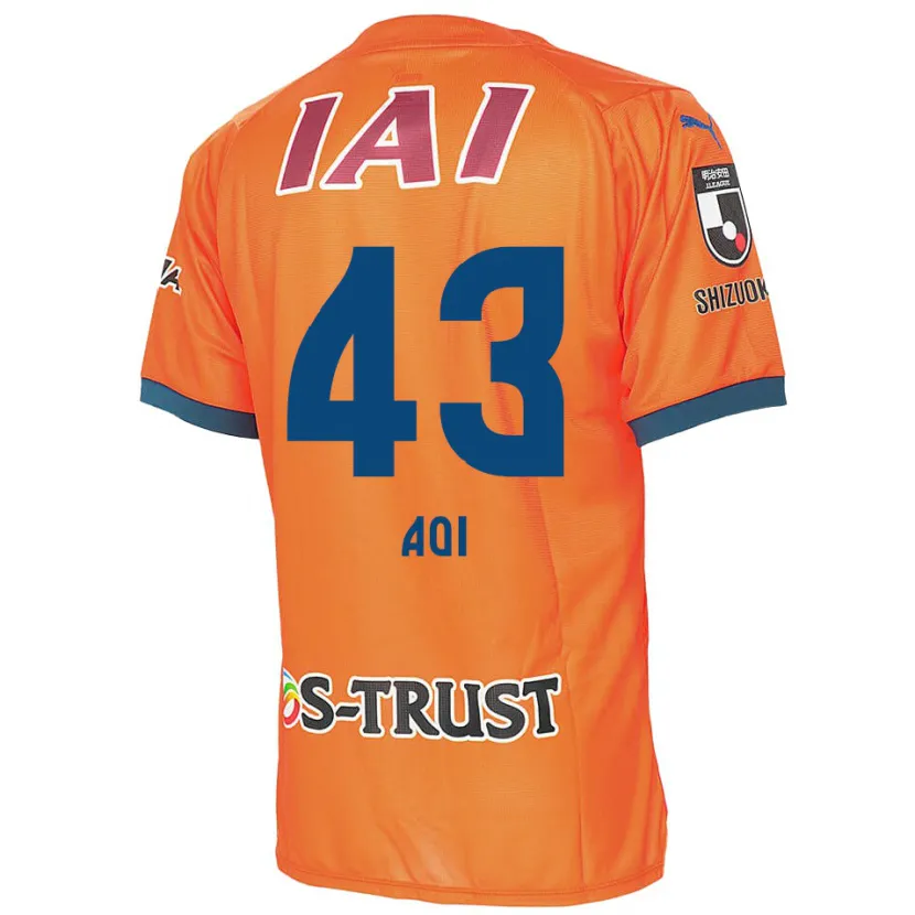 Danxen Heren Aoi Ando #43 Oranje Blauw Thuisshirt Thuistenue 2024/25 T-Shirt