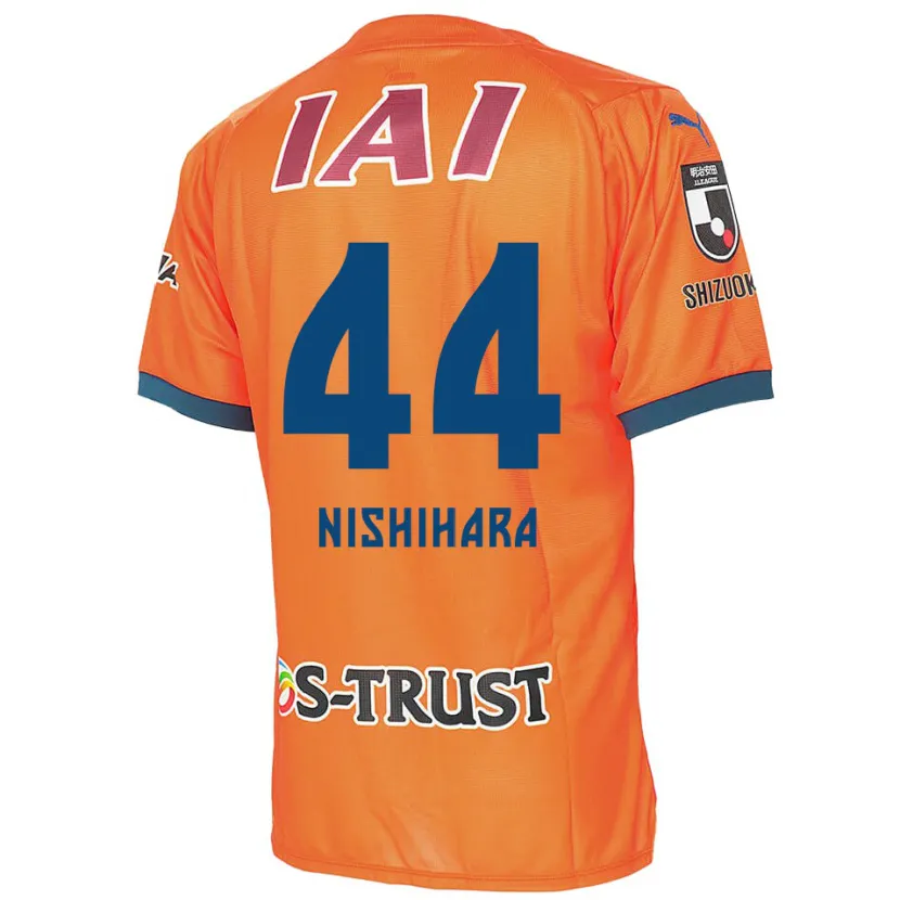 Danxen Heren Motoki Nishihara #44 Oranje Blauw Thuisshirt Thuistenue 2024/25 T-Shirt