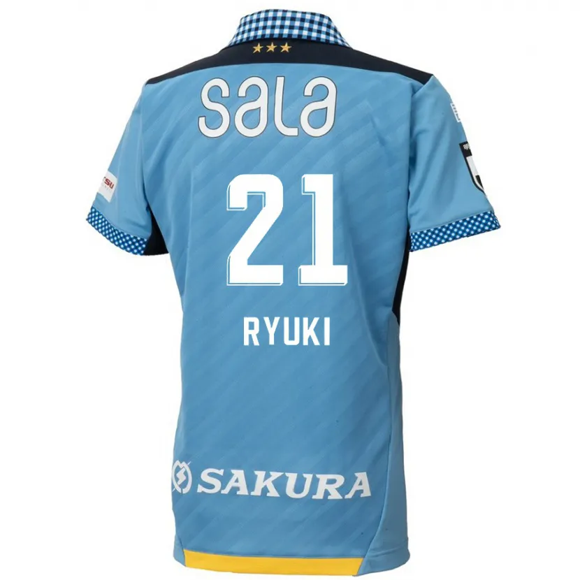 Danxen Heren Ryuki Miura #21 Blauw Zwart Thuisshirt Thuistenue 2024/25 T-Shirt