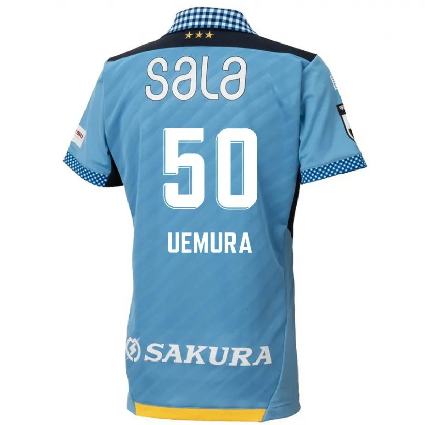 Danxen Heren Hiroto Uemura #50 Blauw Zwart Thuisshirt Thuistenue 2024/25 T-Shirt