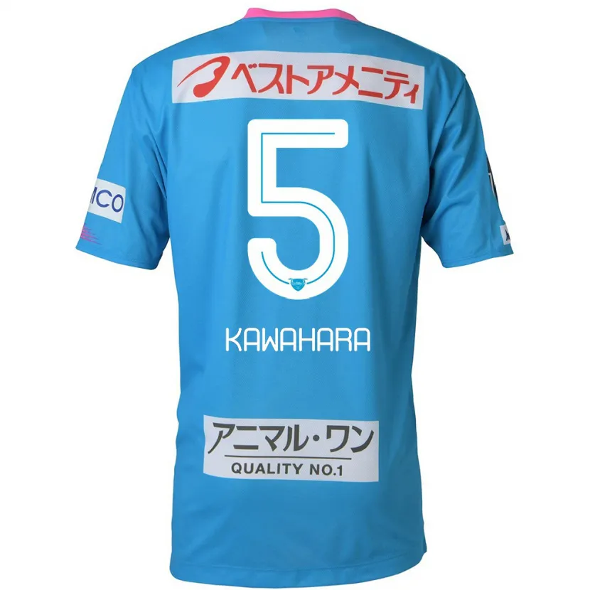 Danxen Heren So Kawahara #5 Blauw Roze Thuisshirt Thuistenue 2024/25 T-Shirt